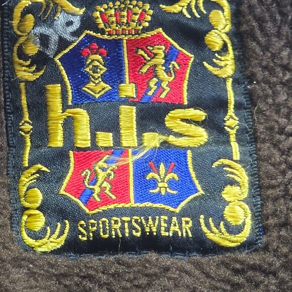 Vintage H.I.S Mens Camel Coat With Faux Fur Lining & Shawl Collar Button Closure - Picture 5 of 9